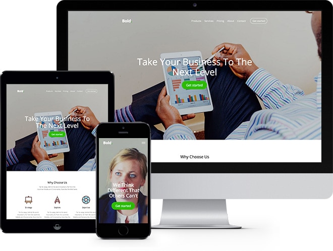 Bold Free Website Template Using Bootstrap
