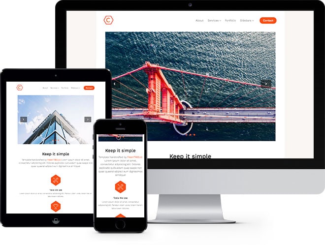 Cache Free HTML5 Bootstrap Template