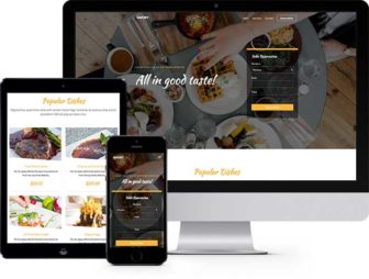 Savory Free Website Template for Restaurant Websites
