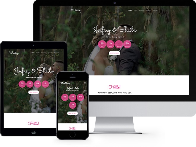 Free Wedding Website Template from freehtml5.co