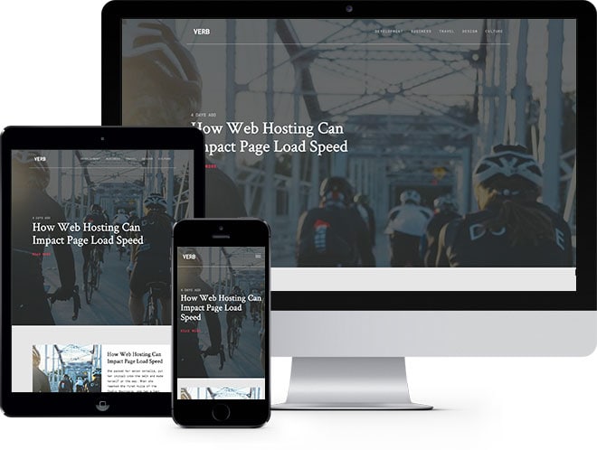 Verb Free HTML5 Bootstrap Template