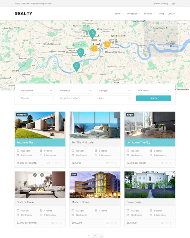 Realty – Unique Real Estate Wordpress Theme Realty – Unique Real Estate Wordpress Theme