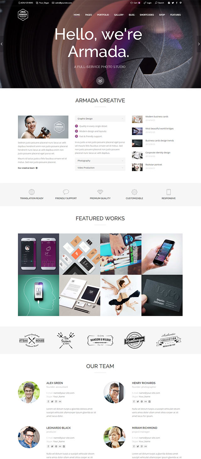 Armada – Multifunction Photography Wordpress Theme Armada – Multifunction Photography Wordpress Theme