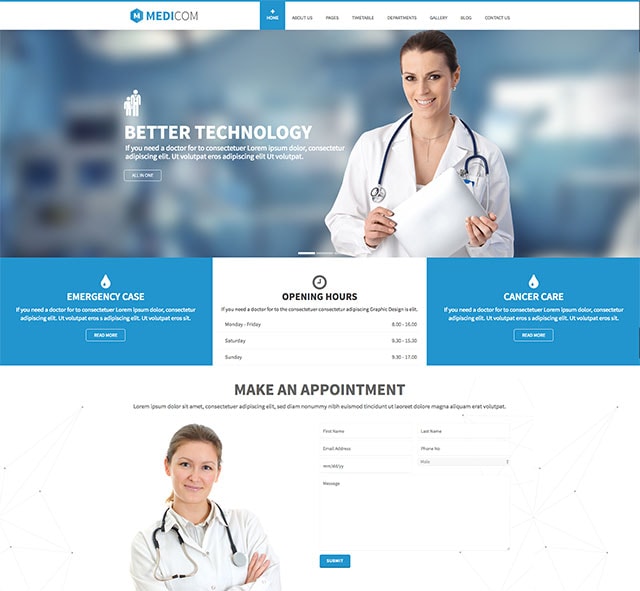 Medicom - Medical & Health WordPress Theme