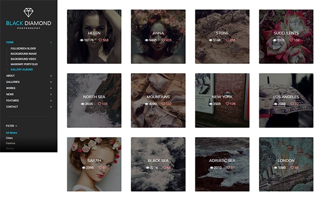 Diamond – Photography Wordpress Theme Diamond – Photography Wordpress Theme