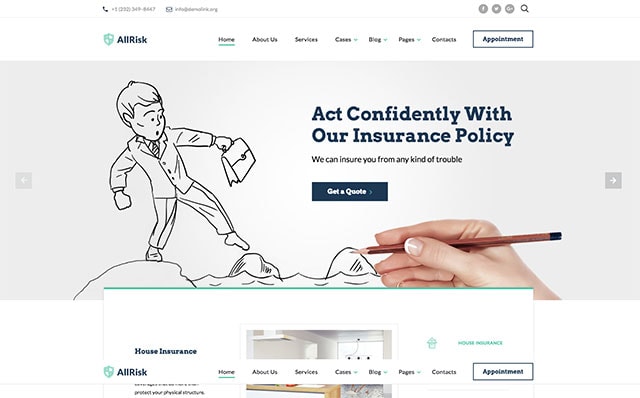 Starbis Insurance Website Template Starbis Insurance Website Template