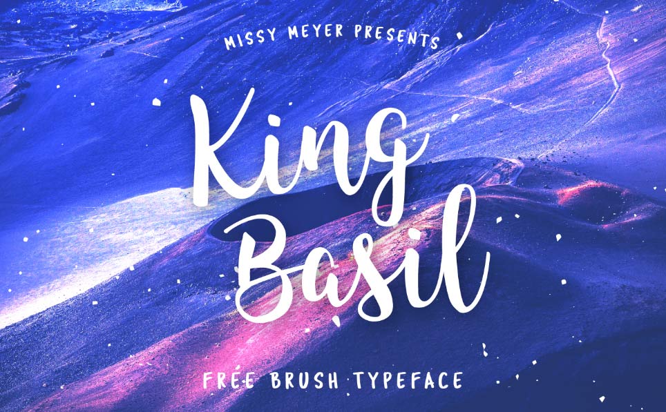 King Basil - Free Brush Font