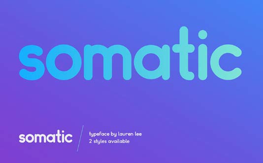 Somatic Rounded: A free font ideal for logotypes