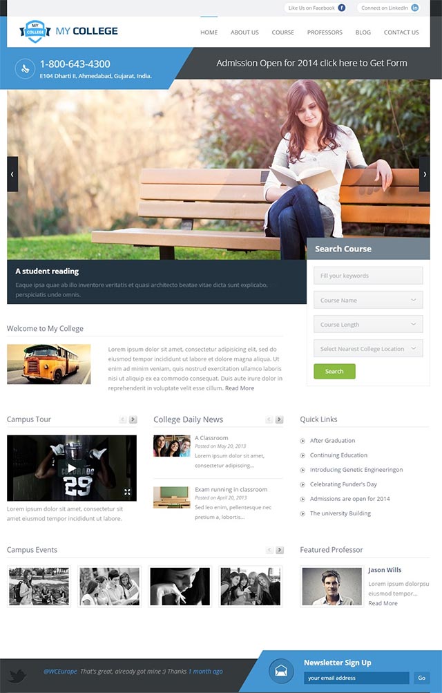 My College – Premium Education WordPress Theme My College – Premium Education WordPress Theme