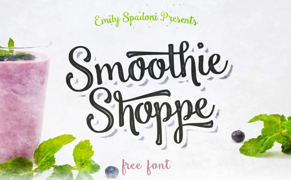 Smoothie Shoppe - Free Script Font Smoothie Shoppe - Free Script Font