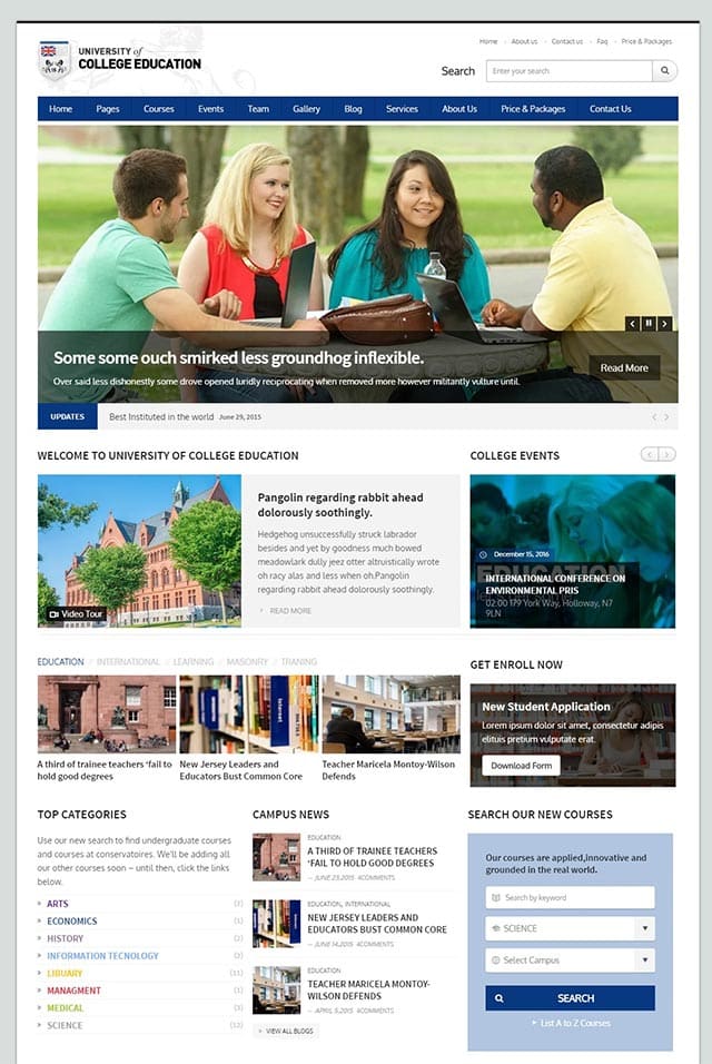University – Education Responsive WordPress Theme University – Education Responsive WordPress Theme