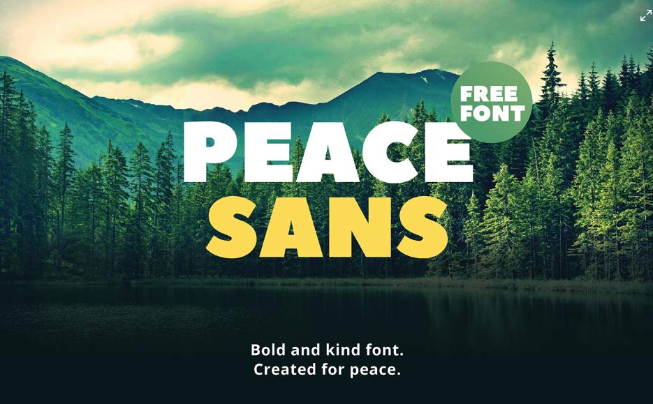 Peace Sans Free Font