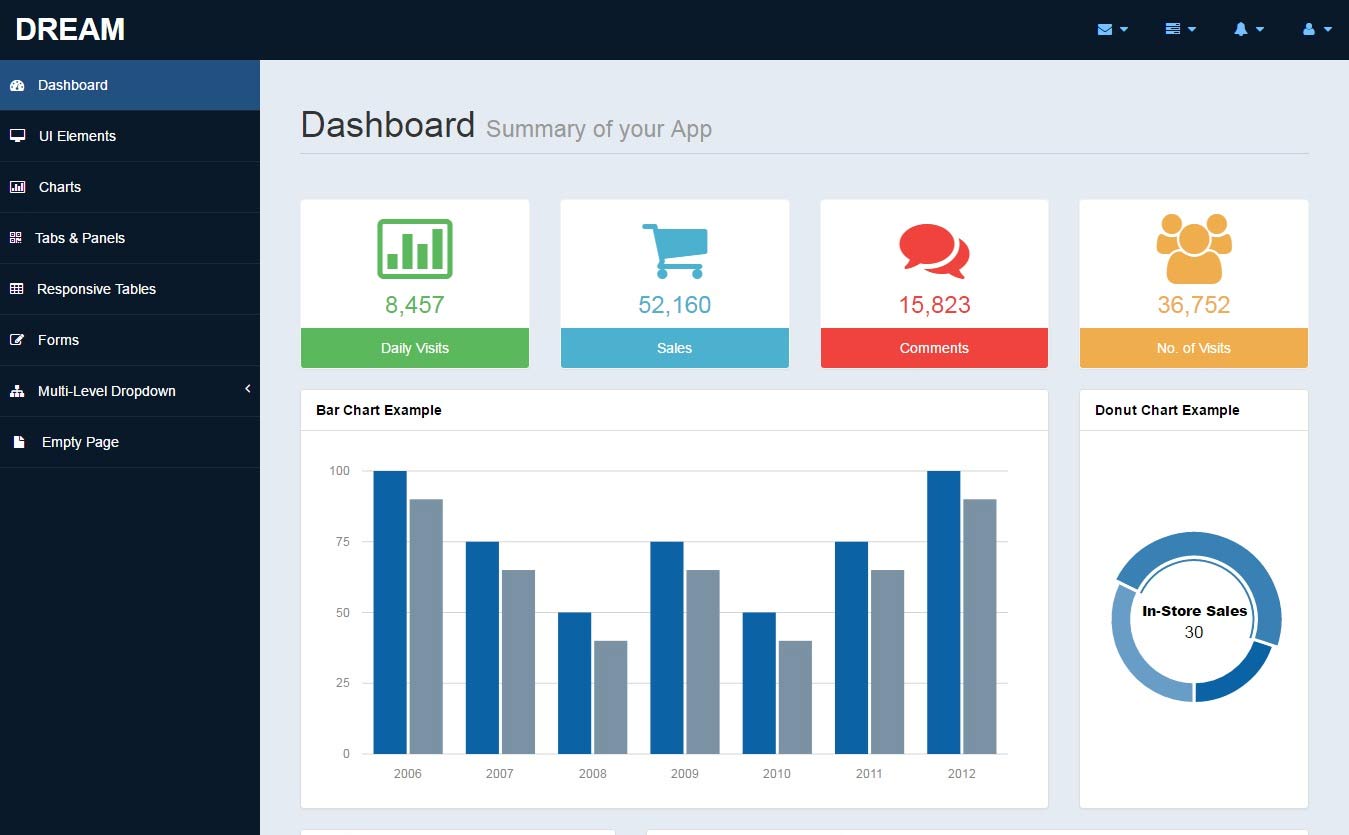 55 Free Html5 Responsive Admin Dashboard Templates 19