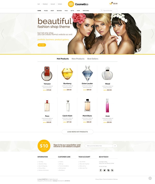 Cosmetico - Responsive eCommerce WordPress Theme