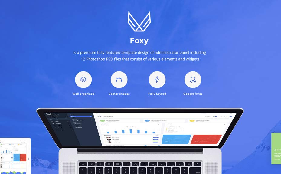 Foxy Free Admin Panel / Dashboard UI Kit Foxy Free Admin Panel / Dashboard UI Kit