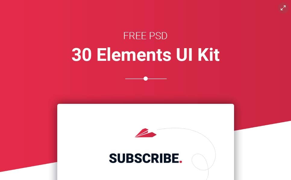 30 Elements Free UI Kit