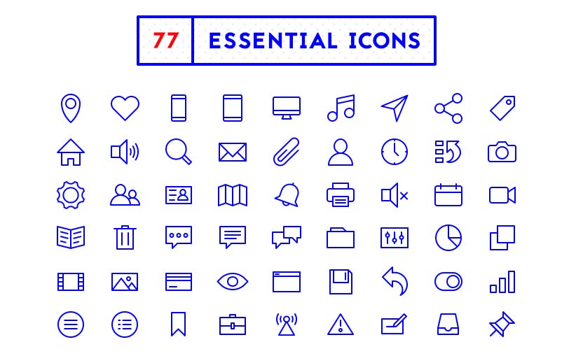 77 Essential Icons 77 Essential Icons