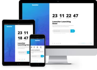 Launcher simple free coming soon HTML5 bootstrap template
