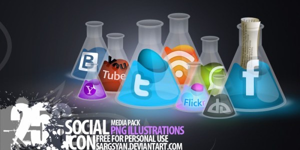 Bulb Social Media Icons