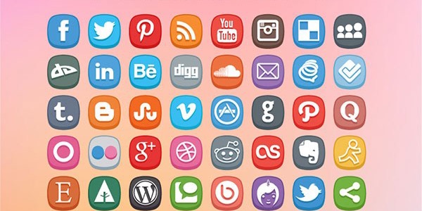 Cute Social Media Icons Cute Social Media Icons