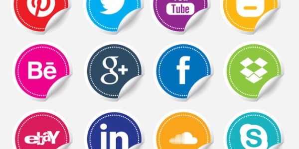 Social Media Icon Stickers Social Media Icon Stickers