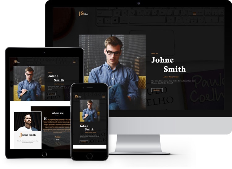 Author Free Html5 Website Template For Book Authors Freehtml5 Co