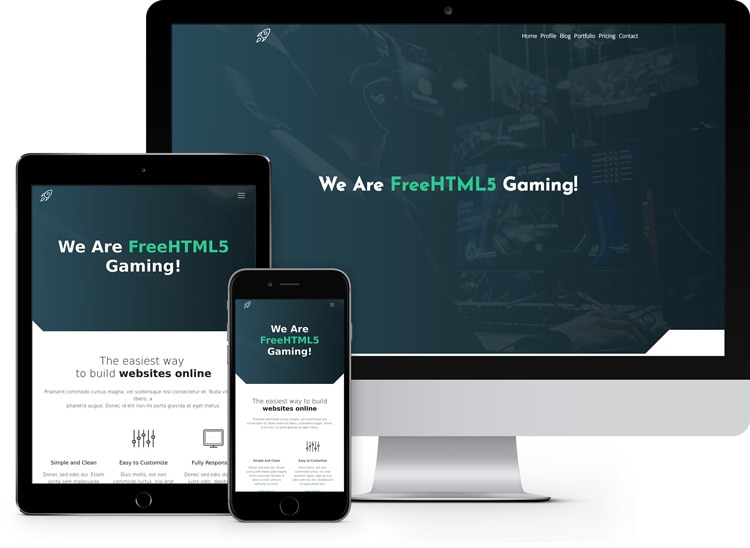 gaming hosting bootstrap template
